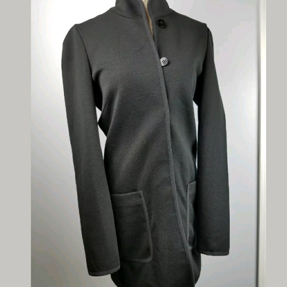 Emanuel Ungaro Black Jacket Size 6 mandarin collar
